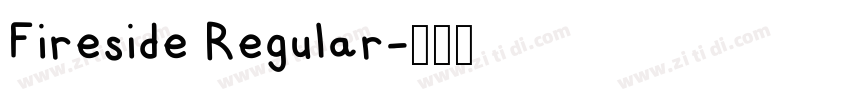 Fireside Regular字体转换
